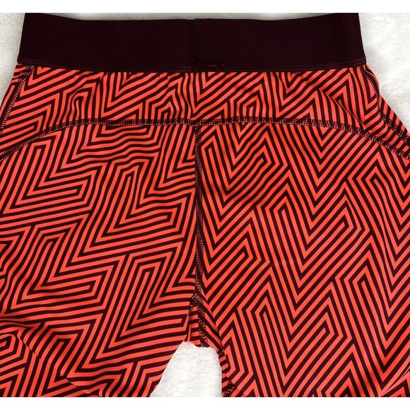 Adidas Techfit Climalite Mens Compression Tights Medium Geometric Red & Black - Picture 2 of 7